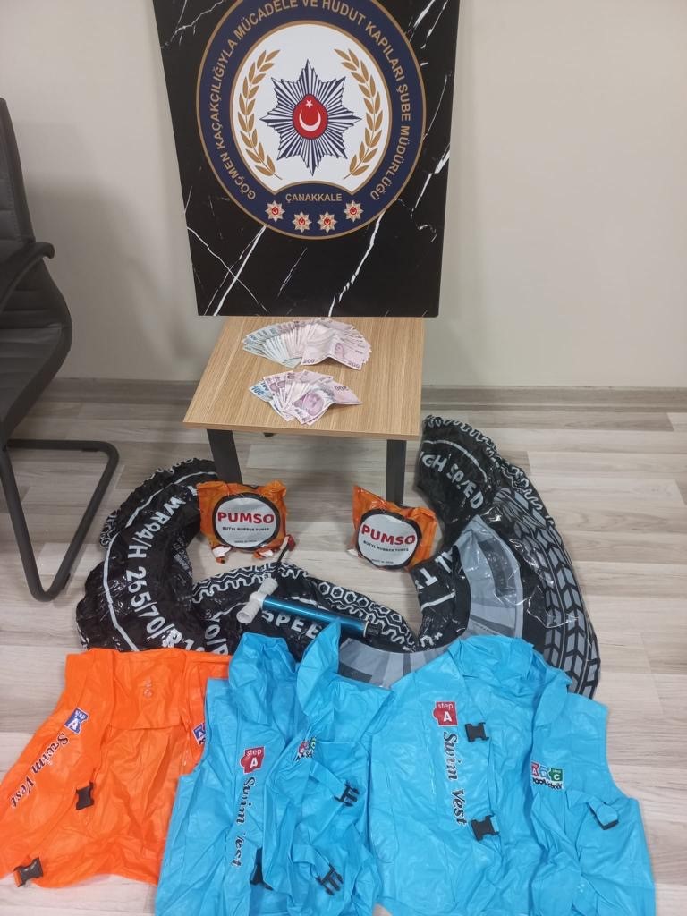 &Ccedil;anakkale&rsquo;de g&ouml;&ccedil;men ka&ccedil;ak&ccedil;ılığı operasyonlarında 9 organizat&ouml;r tutuklandı
