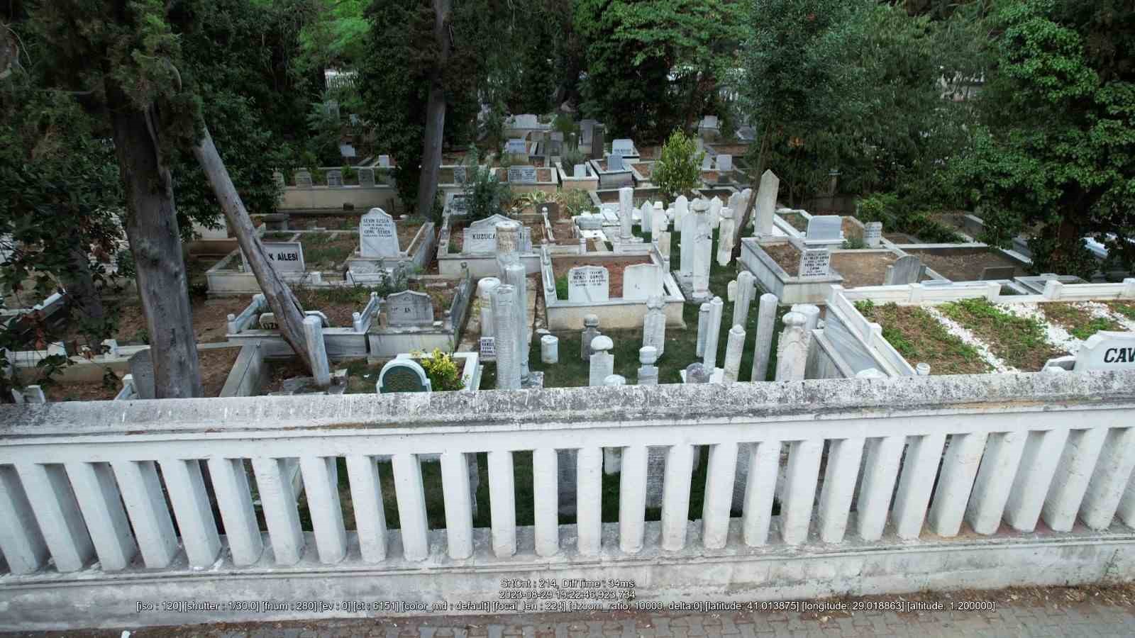 Karacaahmet Mezarlığı&rsquo;ndaki &lsquo;Hattatlar Sofası&rsquo; restore edildi
