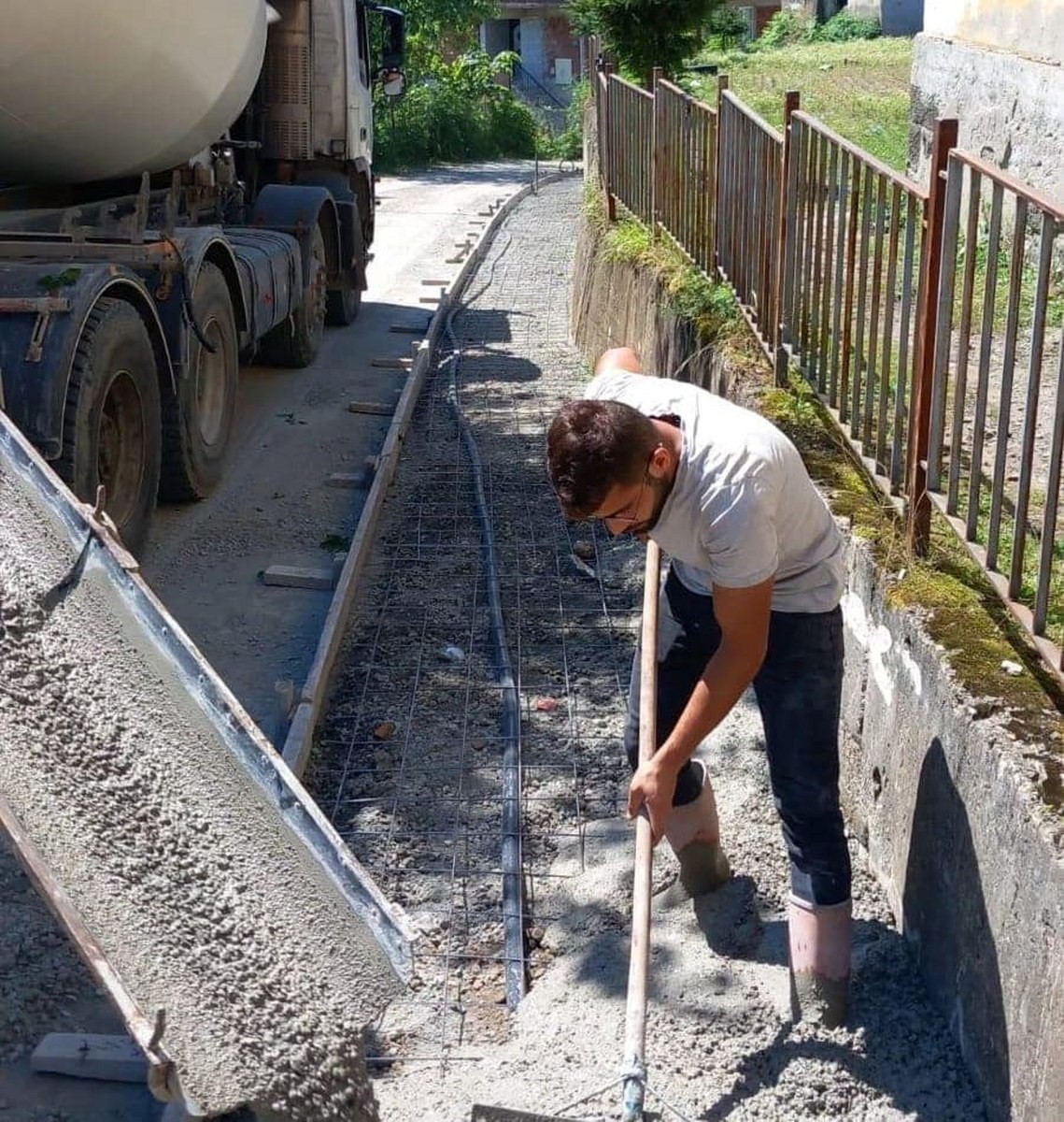 Fatsa&rsquo;da 53 bin metrekare baskı beton kaldırım &ccedil;alışması
