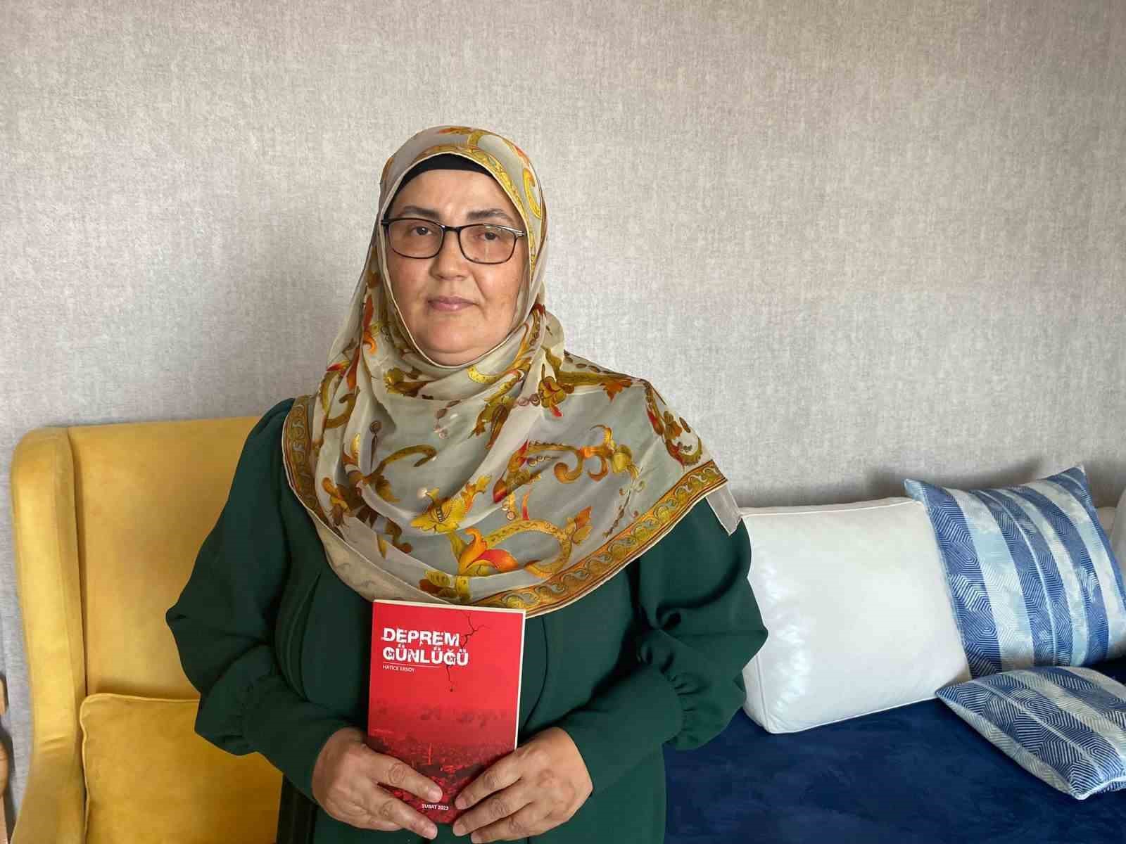Depremzede anne depremde yaşadıklarını kitap haline getirdi
