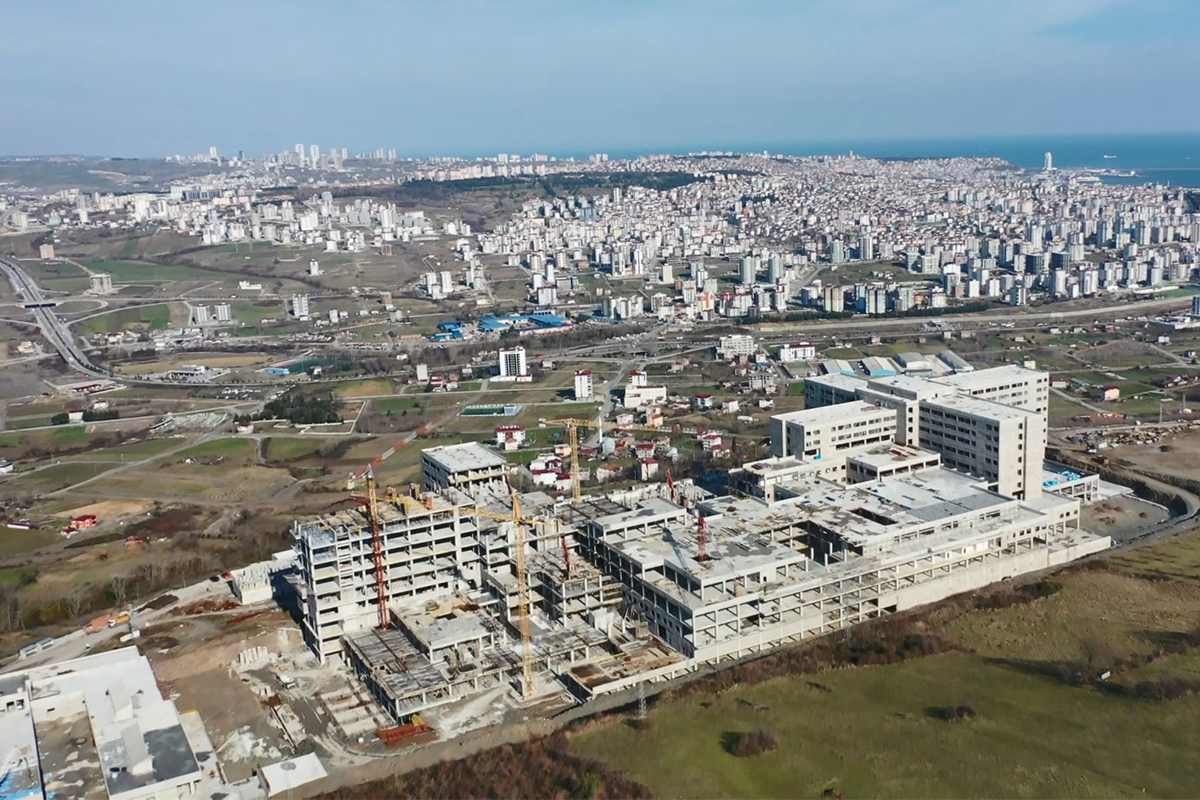 Samsun Şehir Hastanesi'nin kaba inşaatı bitmek üzere
