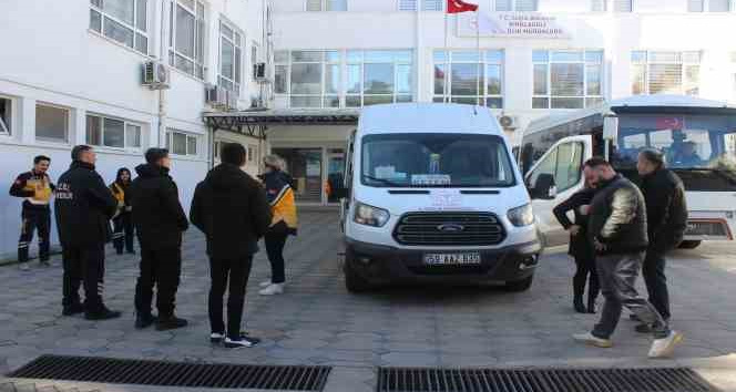 Kırklareli’nde 34 gönüllü sağlık personeli deprem bölgesine uğurlandı
