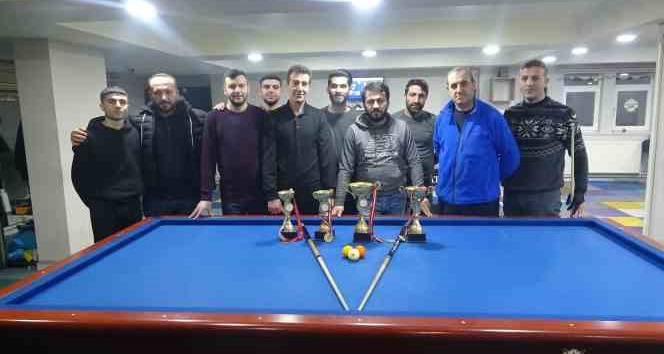 Muş’ta depremzedeler yararına bilardo turnuvası düzenlendi