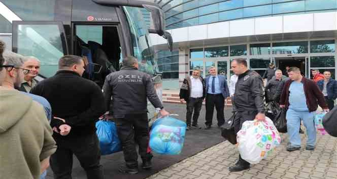 25 kişilik gönüllü ekip, Elbistan Destek Merkezine uğurlandı