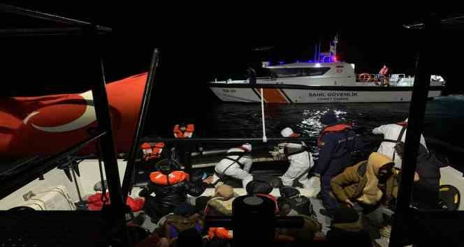 Ayvacık açıklarında 106 kaçak göçmen kurtarıldı