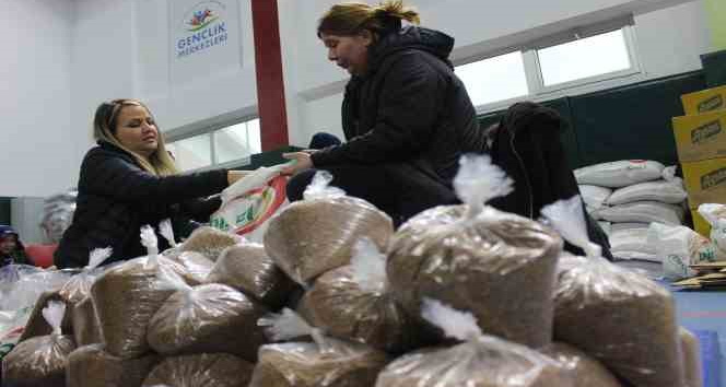 Kırklareli’nden depremzedelere 20 ton kuru gıda ve yağ desteği