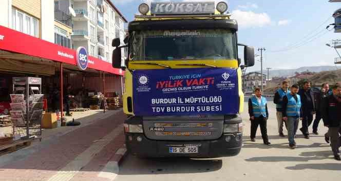Burdur Müftülüğünden Hatay’a kahvaltılık gıda yardımı