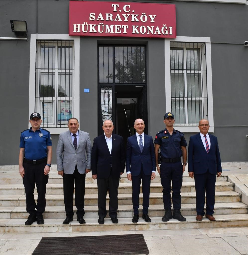 Vali Coşkun ilçe ziyaretlerine Sarayköy ve Buldan’dan başladı