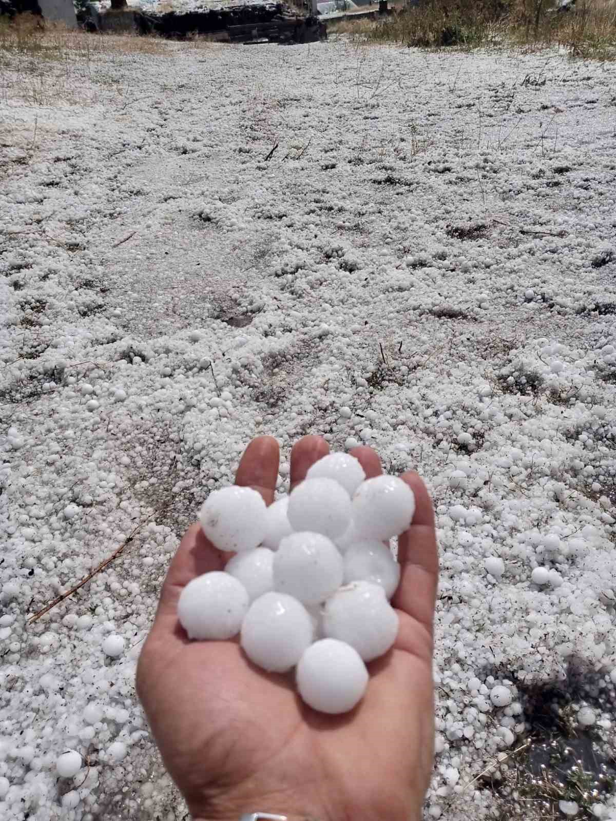 Ardahan&rsquo;da dolu ve sağanak etkili oldu
