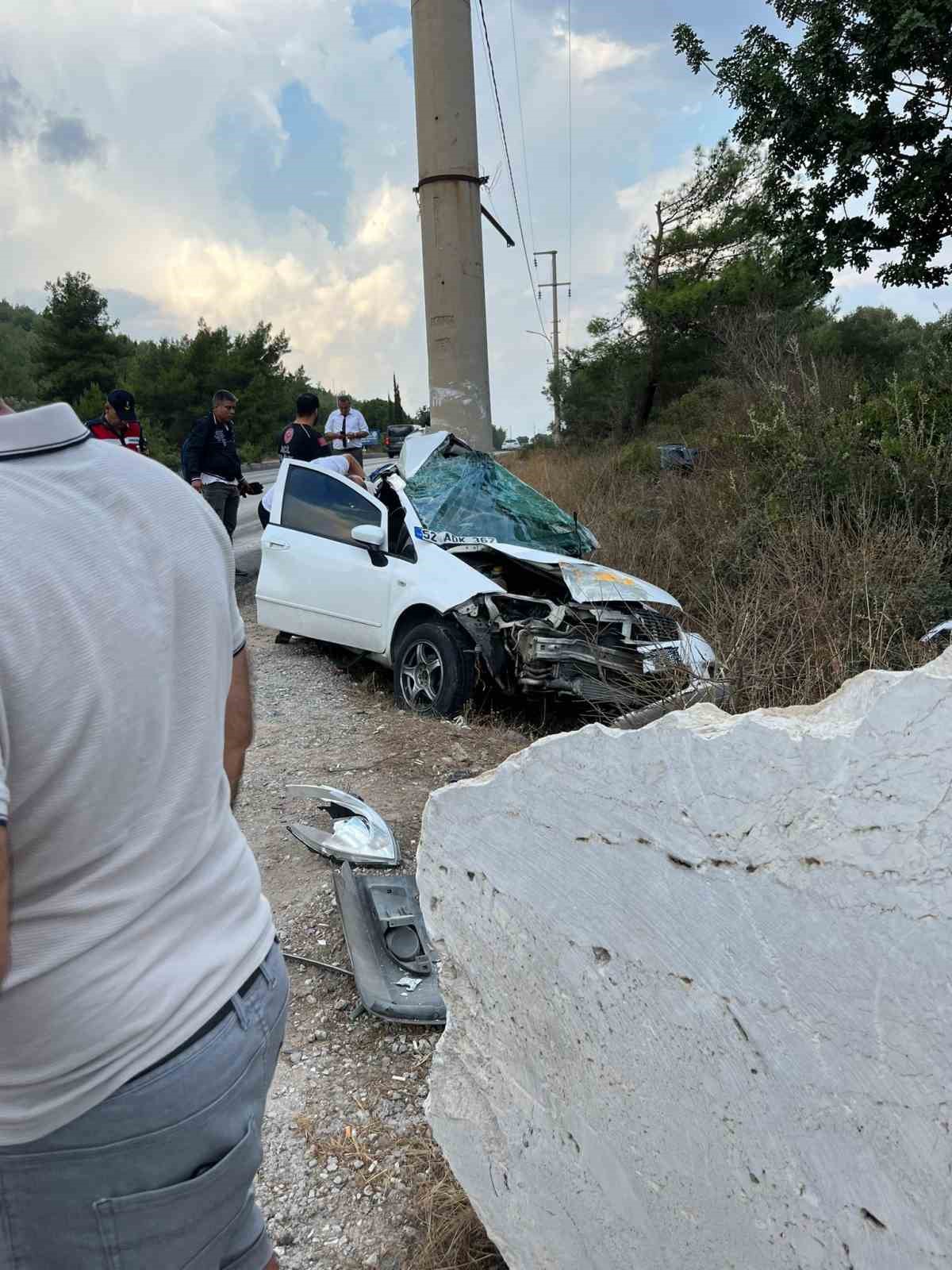 Bodrum’da trafik kazası: 1 ölü