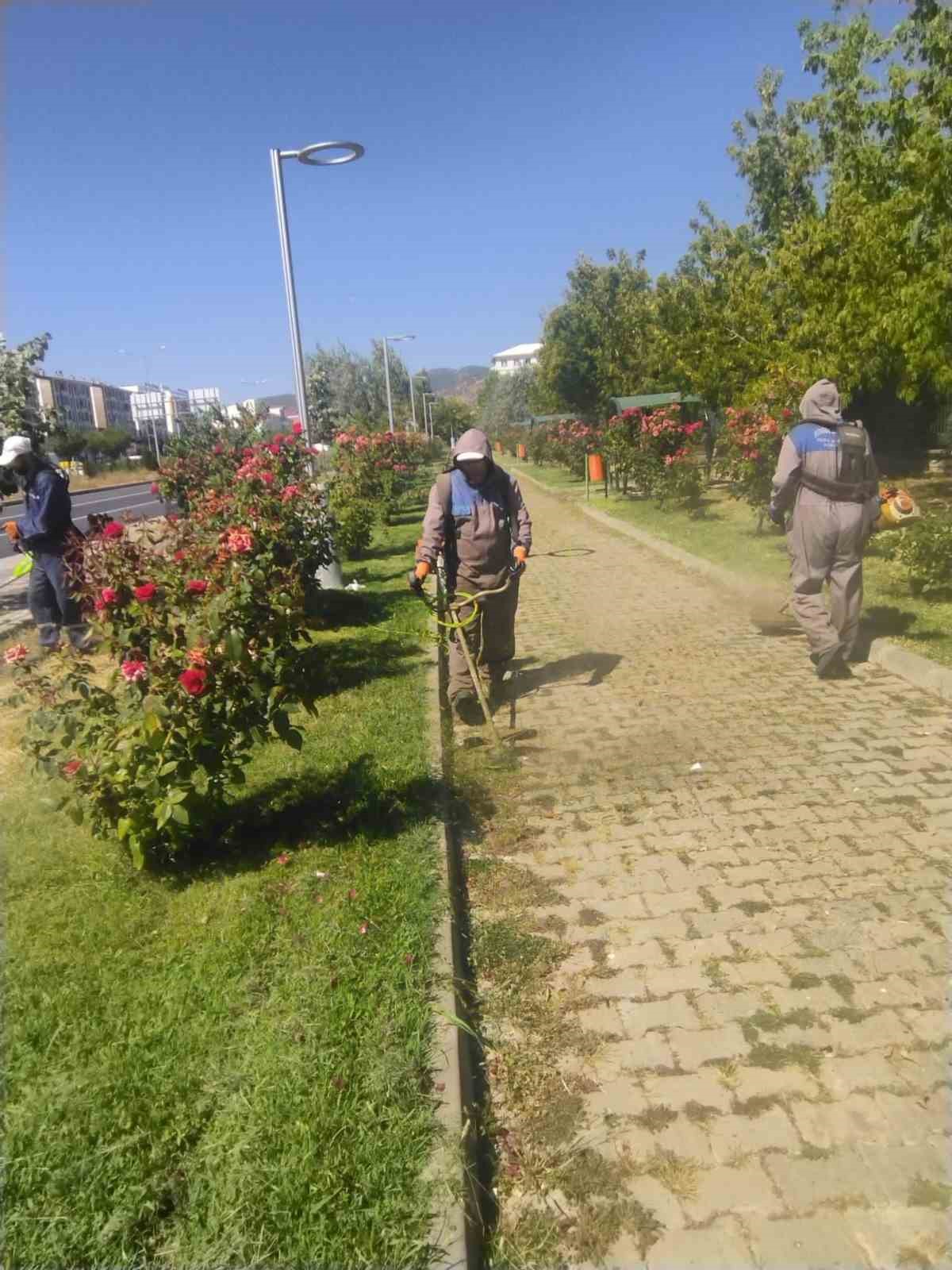Bing&ouml;l Belediyesi, park ve bah&ccedil;elerde bakım onarım &ccedil;alışması başlattı
