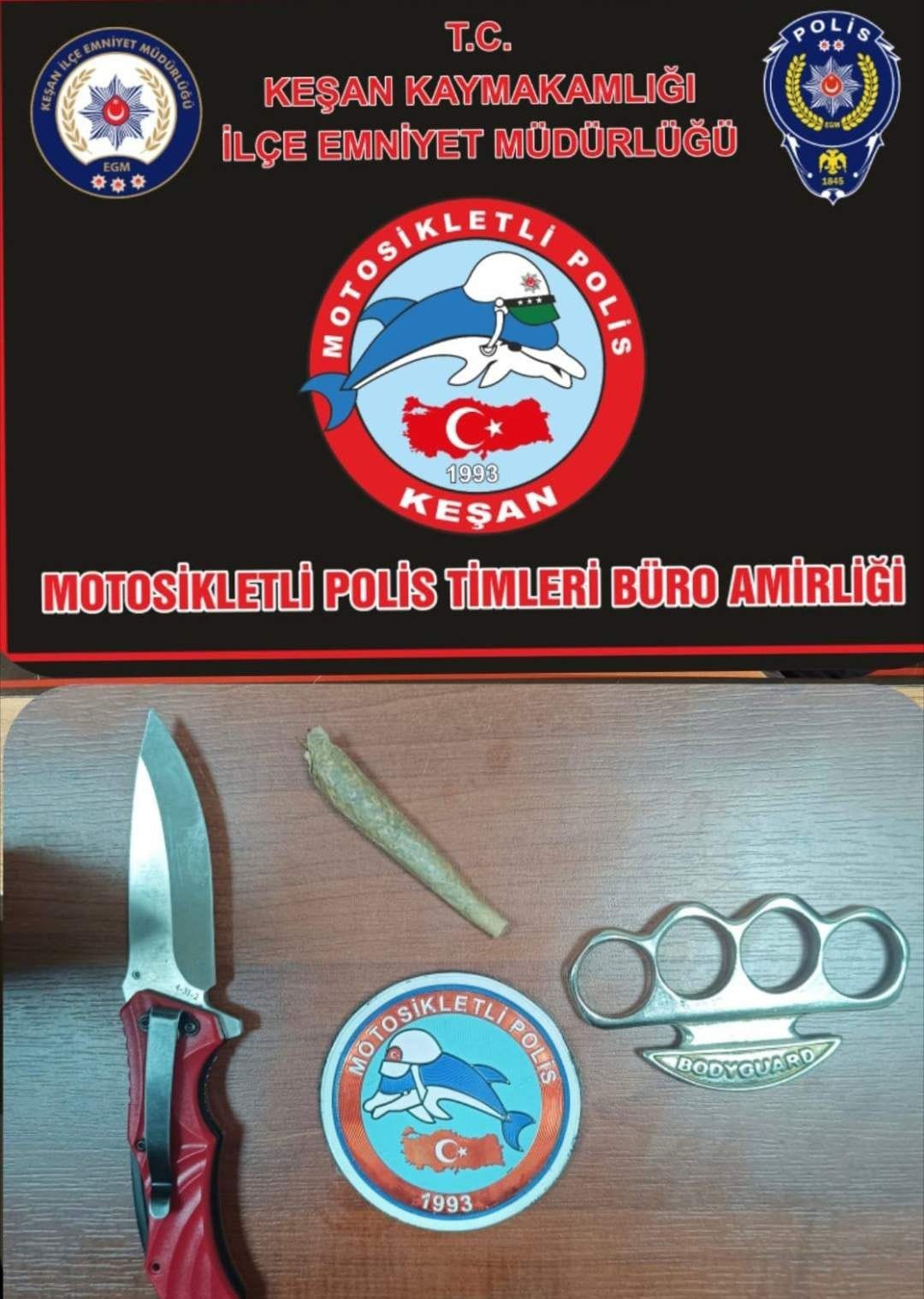 Edirne’de plakasız motosikleti kullanan ehliyetsiz sürücüye 27 bin 72 TL ceza kesildi