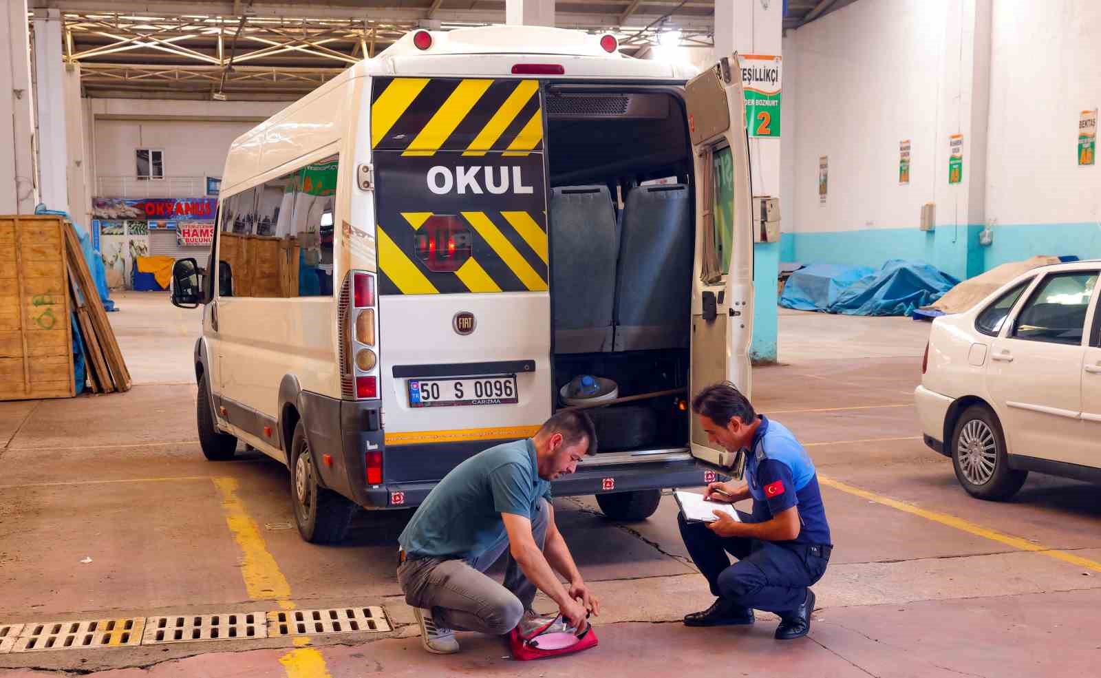 Nevşehir’de okul servisleri denetlendi