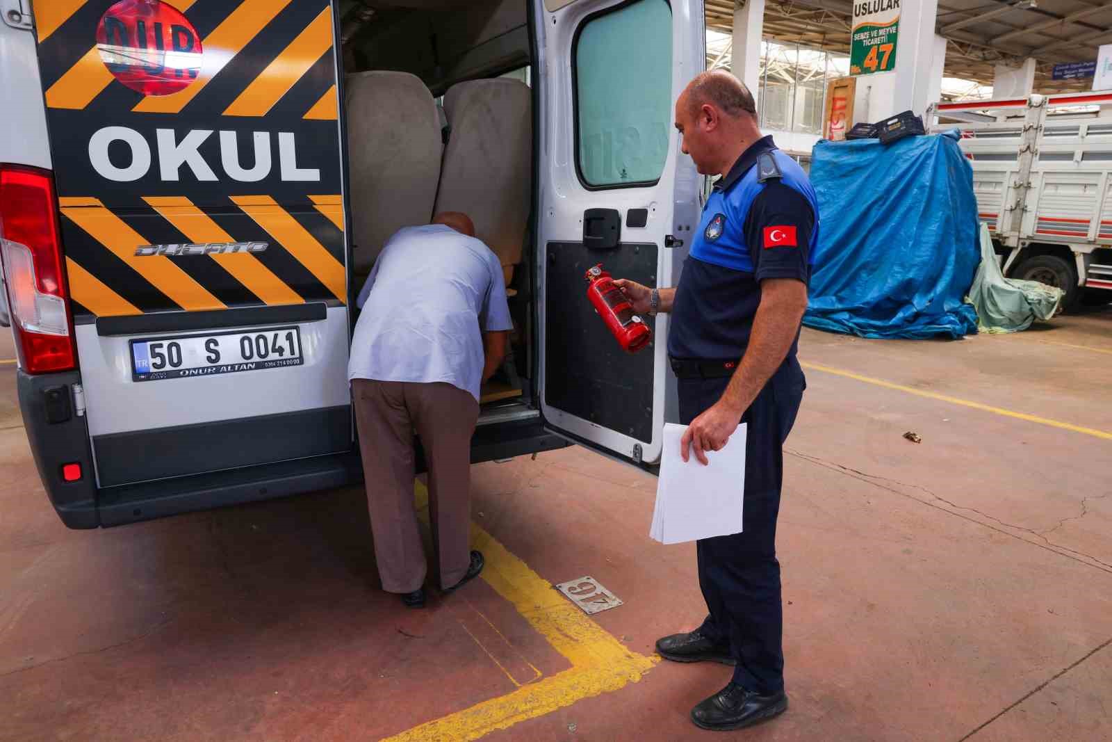 Nevşehir&rsquo;de okul servisleri denetlendi
