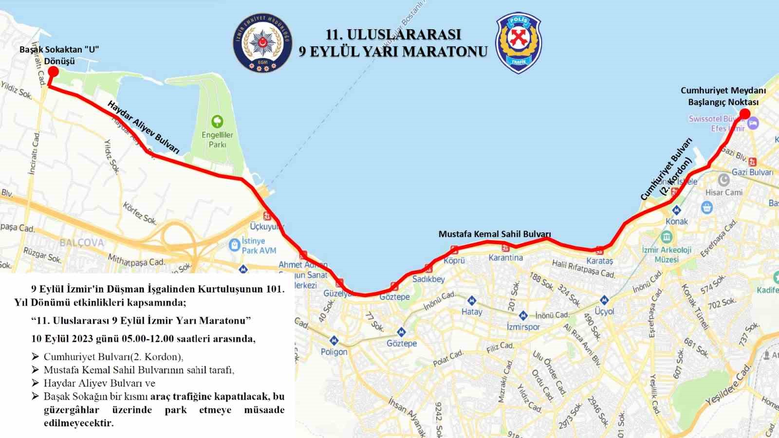 İzmir’de bazı yollar geçici olarak trafiğe kapatılacak
