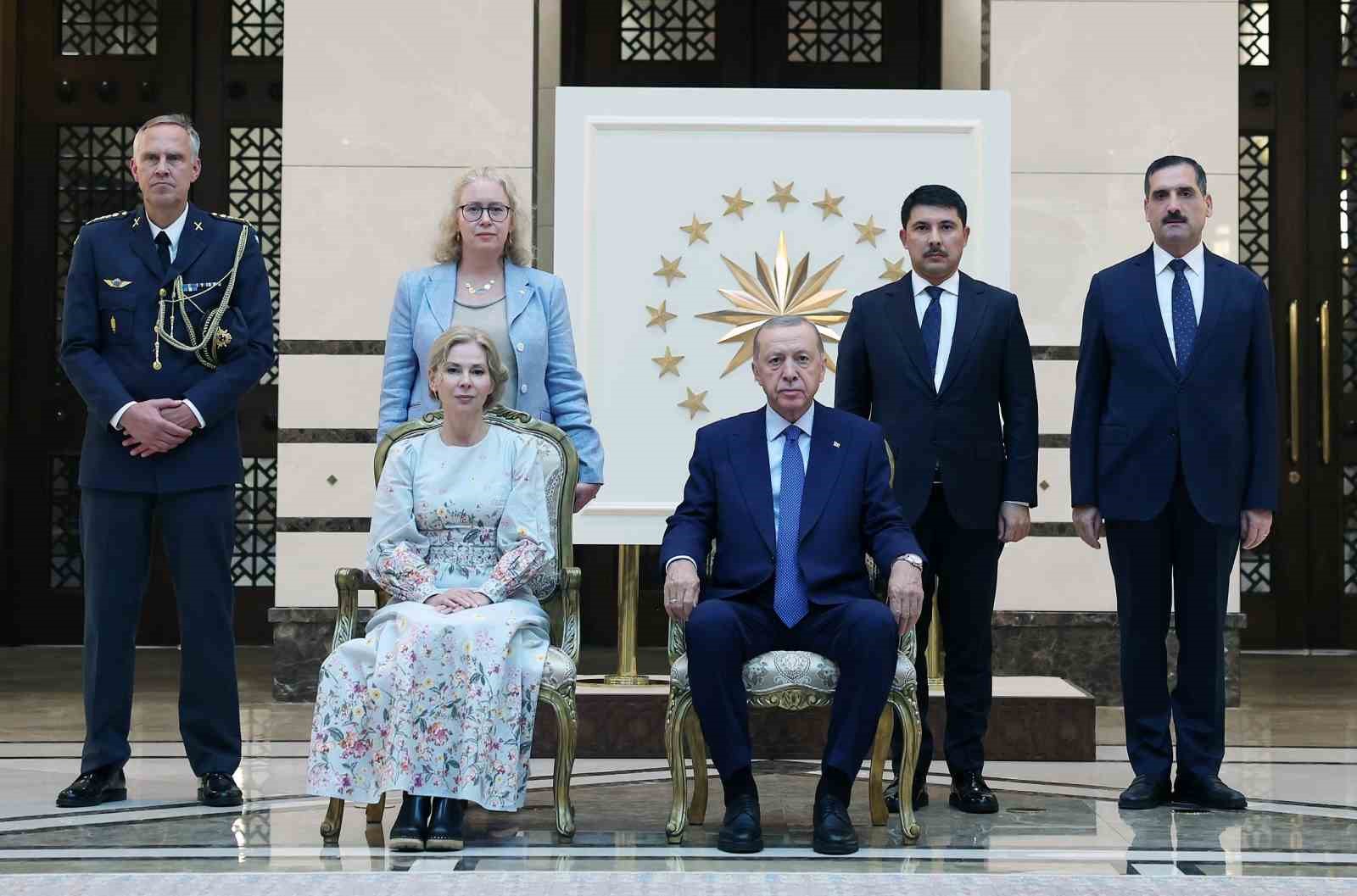 Cumhurbaşkanı Erdoğan, İsve&ccedil; B&uuml;y&uuml;kel&ccedil;isi Malena Mard&rsquo;ı kabul etti

