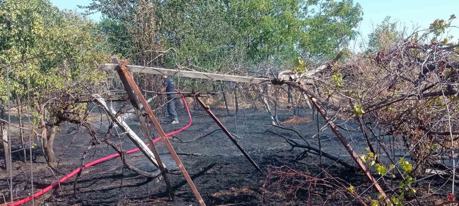 Hatay’da bahçe yangını söndürüldü