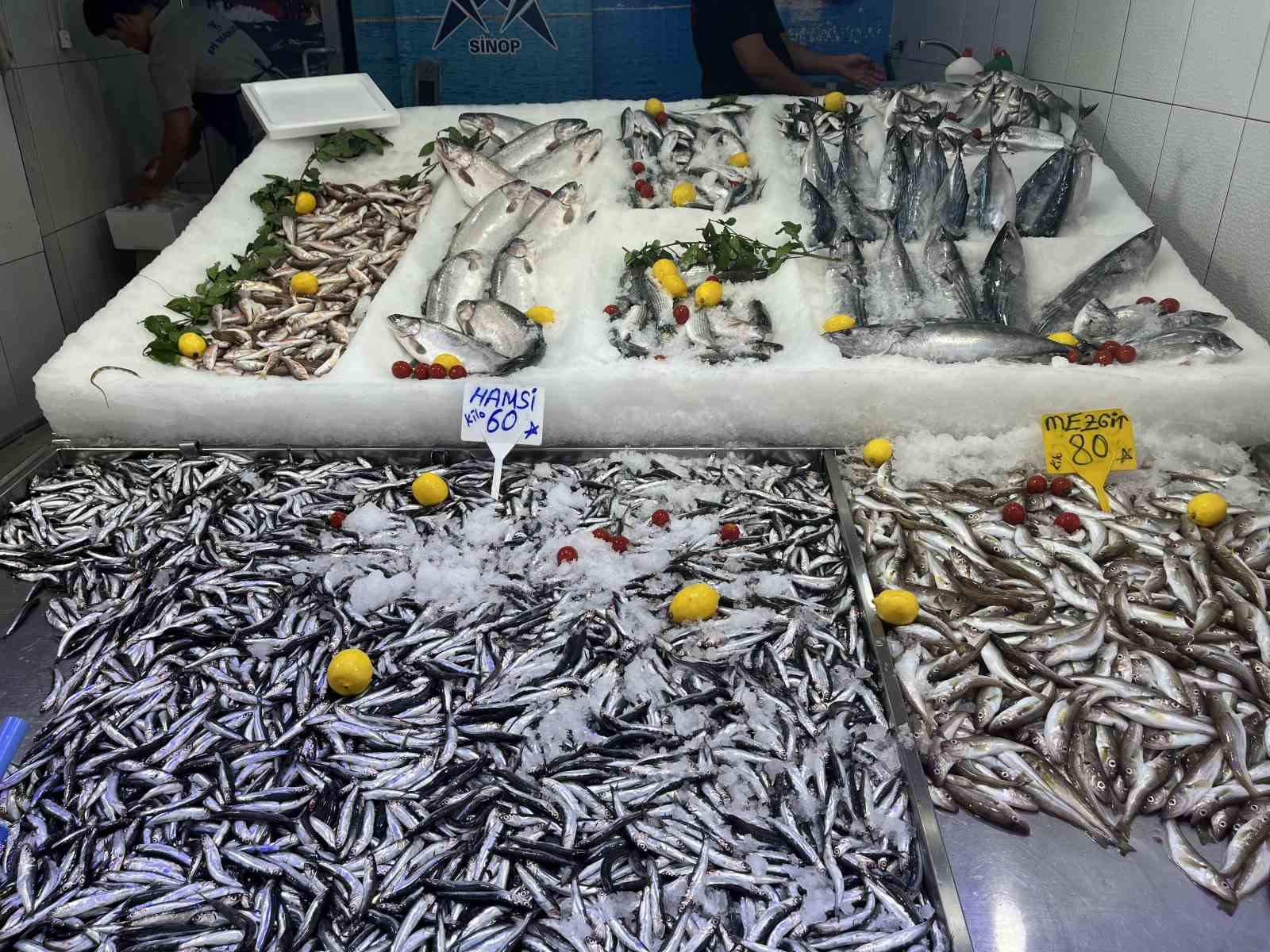 Sinop’ta hamsi tezgaha geldi