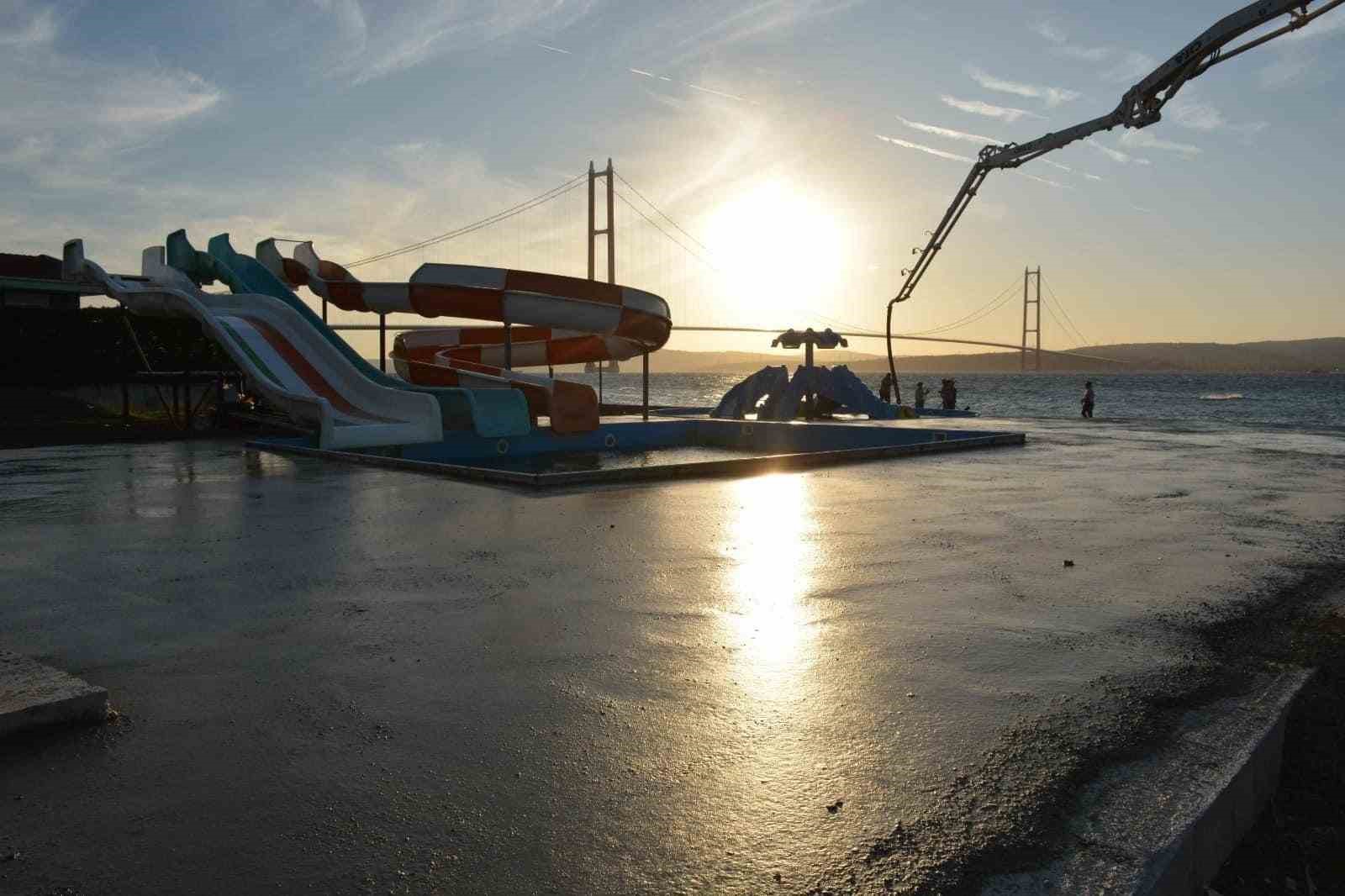 Lapseki&rsquo;de Aqua Park projesi devam ediyor
