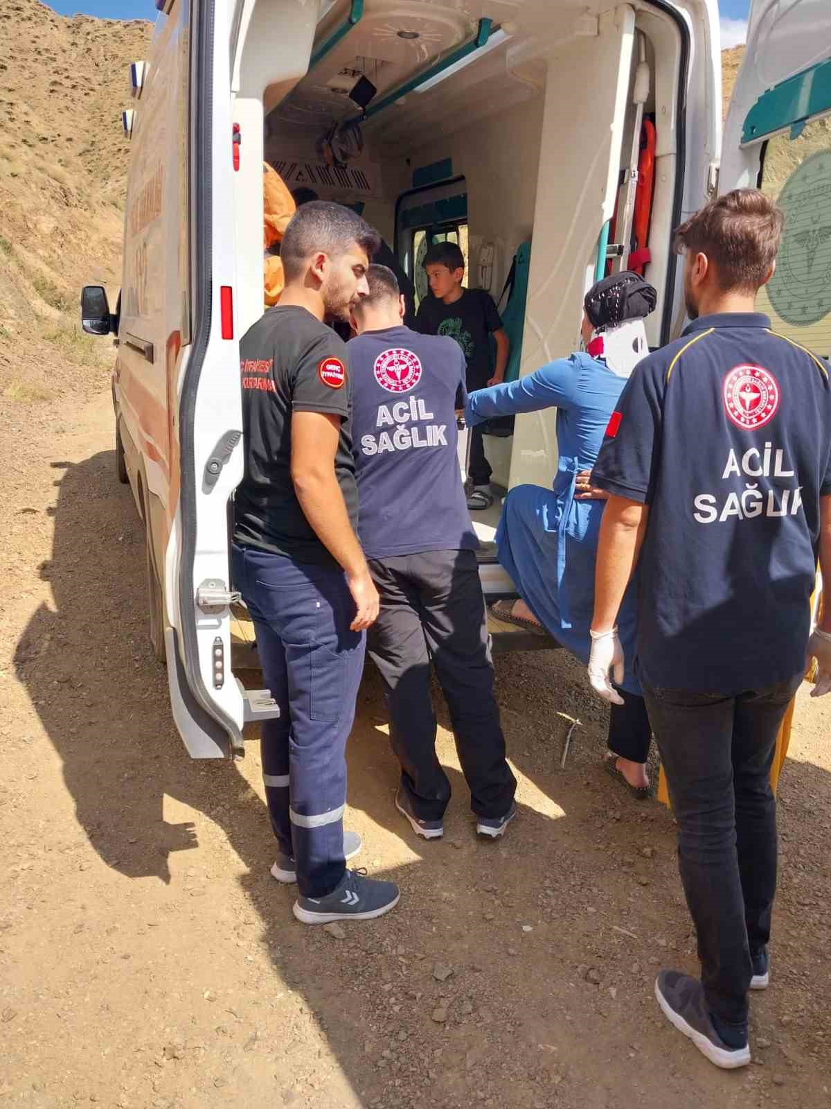 Bingöl’de minibüs şarampole devrildi:2 yaralı