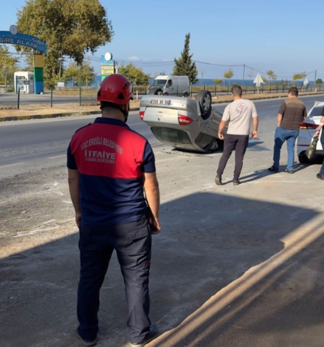 Takla atan ara&ccedil;tan kendi imkanıyla &ccedil;ıktı

