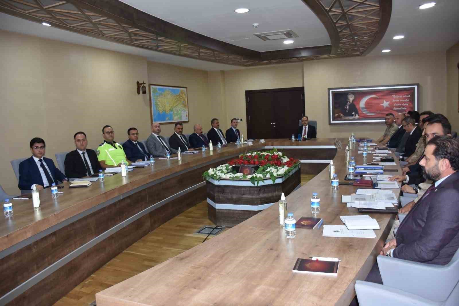 Siirt’te güvenlik ve asayiş koordinasyon toplantısı yapıldı