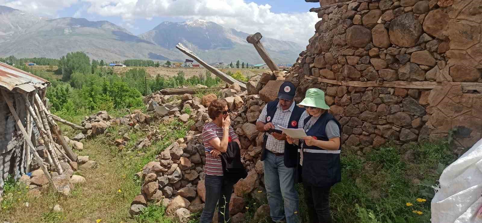 Tunceli’de hasar tespit çalışmaları tamamlandı