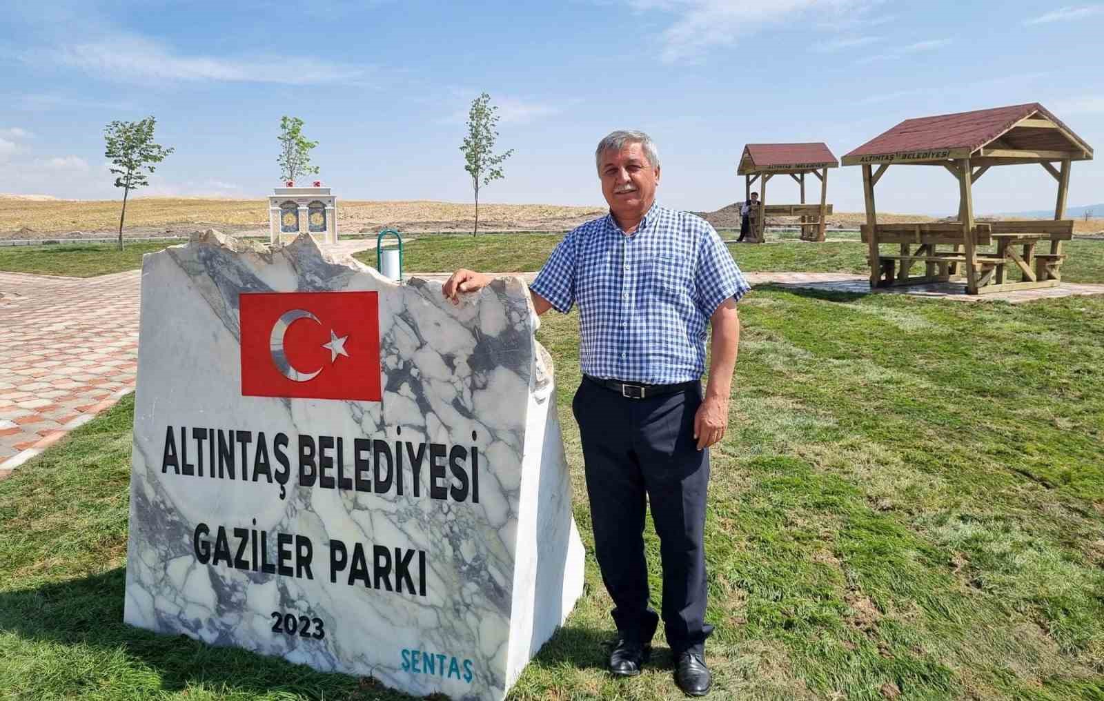 Altıntaş’ta Gaziler Parkı hizmete girdi