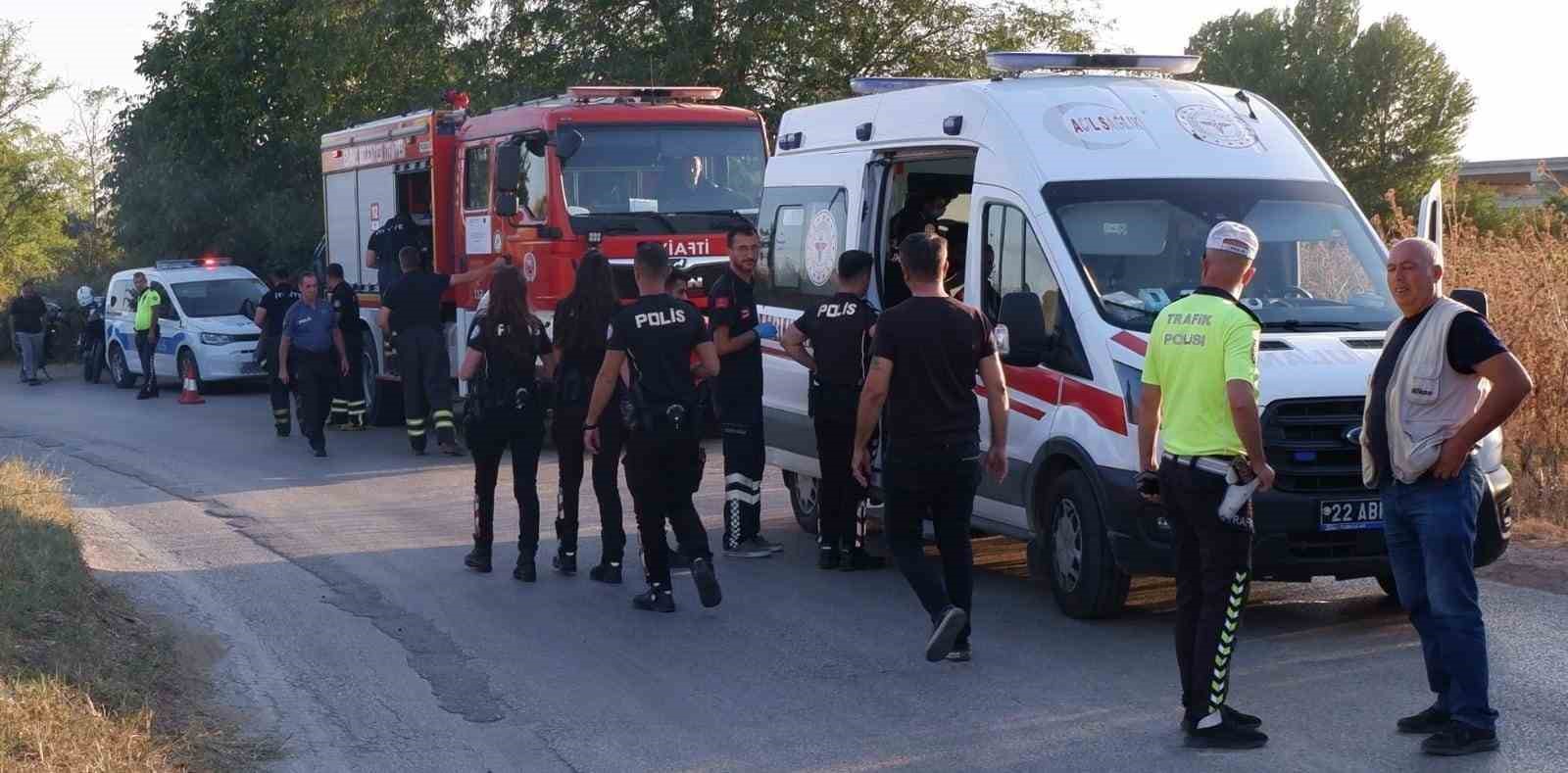 Edirne’de trafik kazası: 1 yaralı