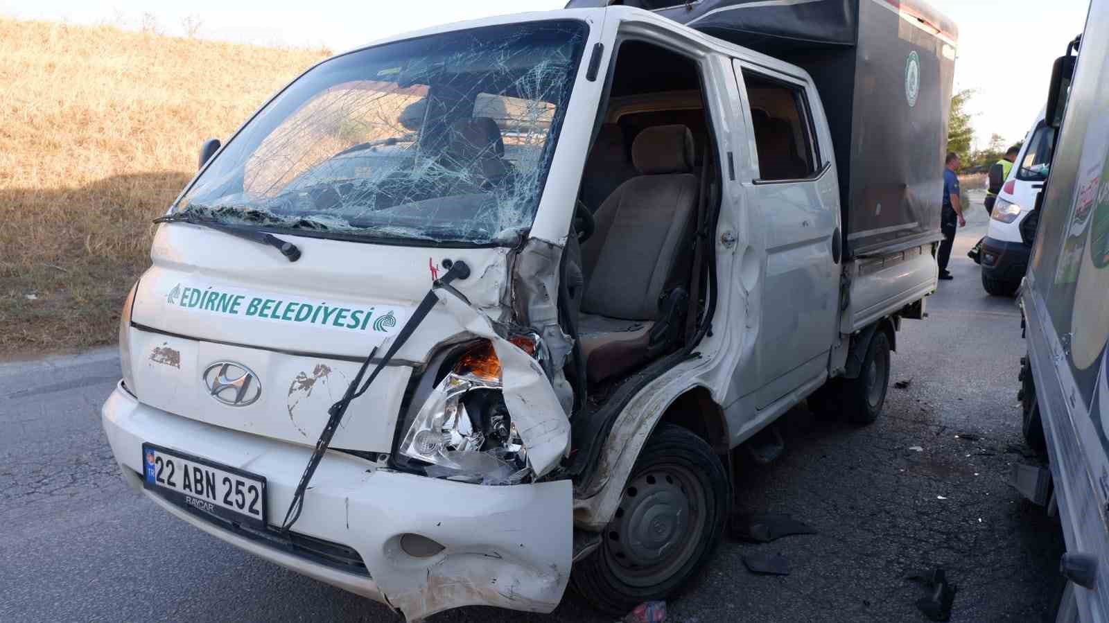 Edirne&rsquo;de trafik kazası: 1 yaralı
