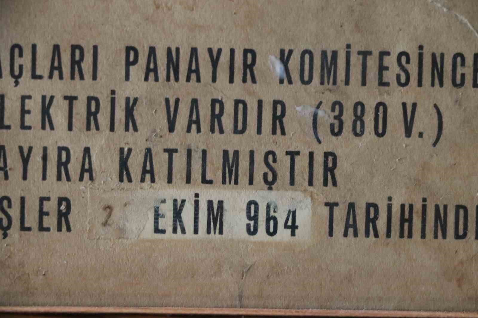 6 asırlık panayırın 60 yıllık belgesi m&uuml;zede sergileniyor
