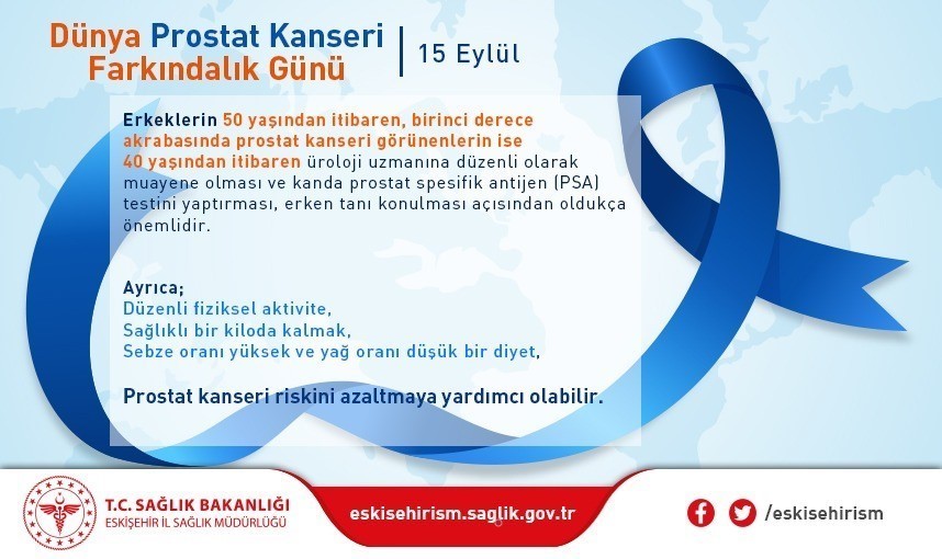 Prostat kanseri erken teşhis edilebilir ve önlenebilir