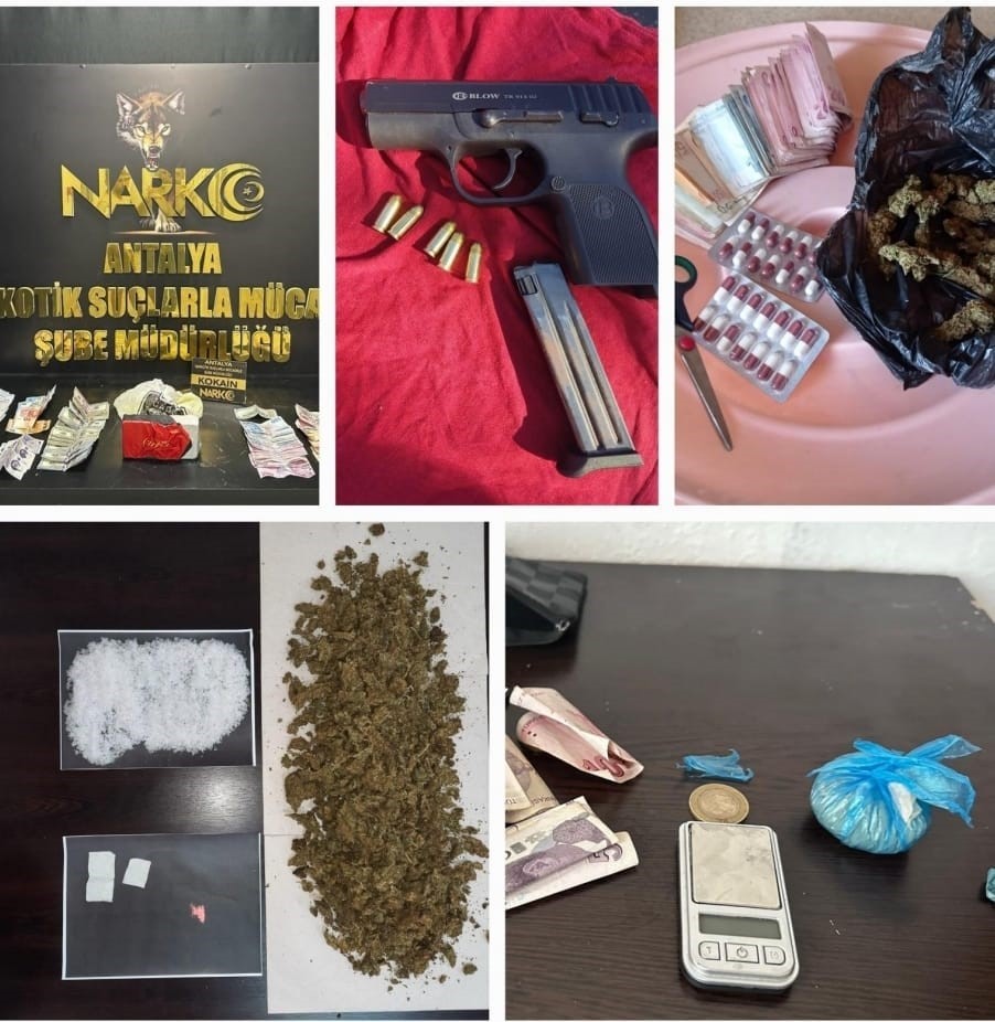 Antalya&rsquo;da 300 polisle helikopter destekli eş zamanlı uyuşturucu operasyonunun detayları paylaşıldı
