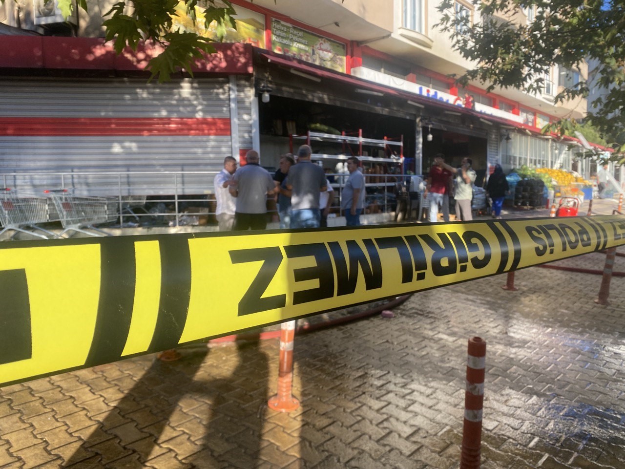 Market deposunda çıkan yangın korkuttu