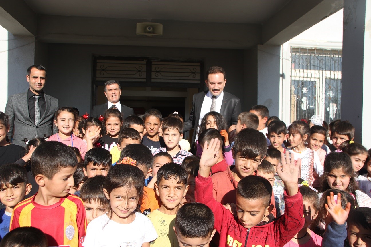 Kaymakam Bayram, öğrenci ve öğretmenlerle bir araya geldi