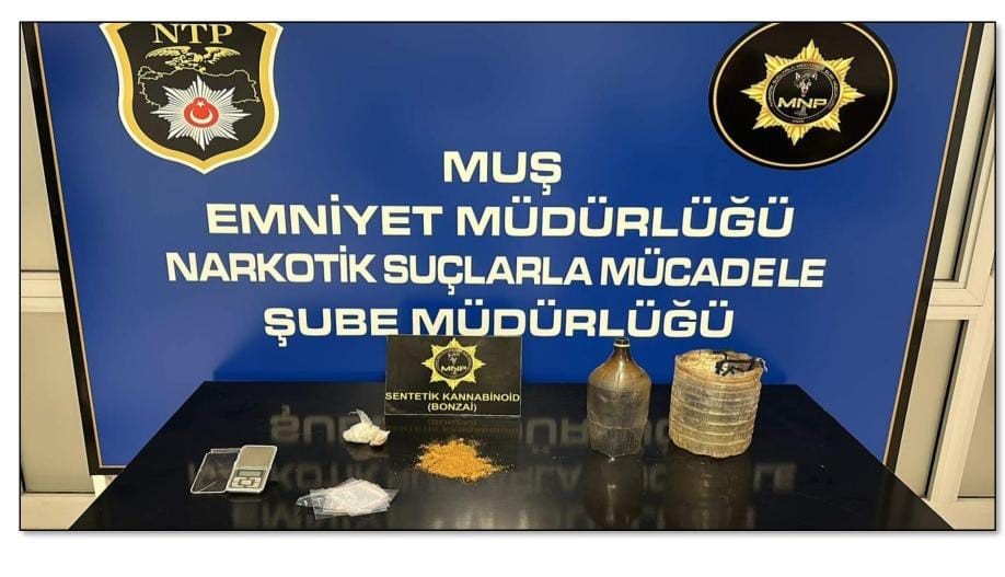 Muş’ta uyuşturucu operasyonu