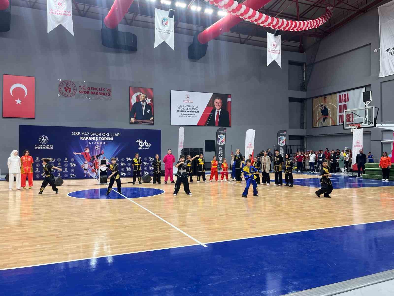 Gençlik ve Spor Bakanı Dr. Osman Aşkın Bak Yaz Spor Okulları kapanış törenine katıldı
