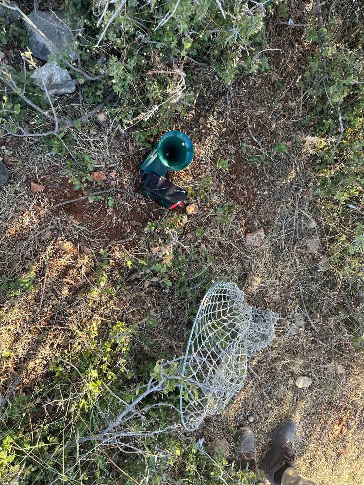 Tuzağa takılmış nesli tükenmekte olan kılavuz bıldırcınını polis kurtardı
