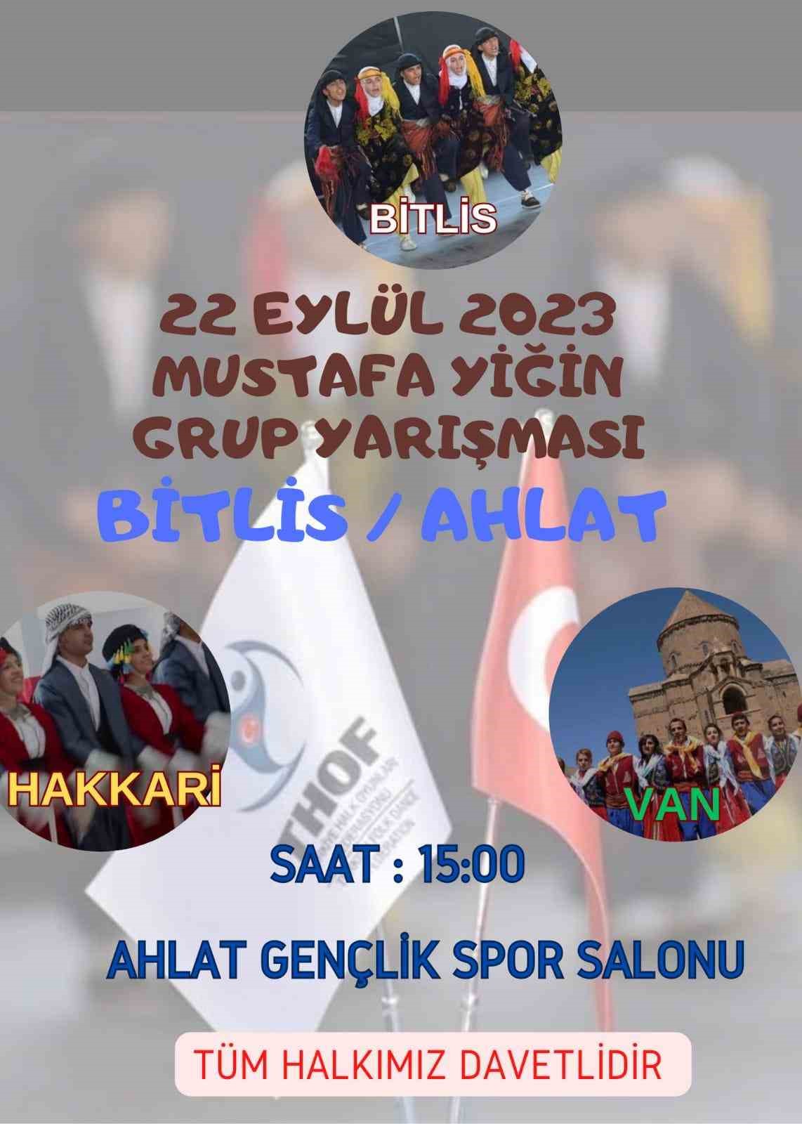 Ahlat’ta ‘Kulüpler Arası Halk Oyunları Bölge Yarışması’ yapılacak