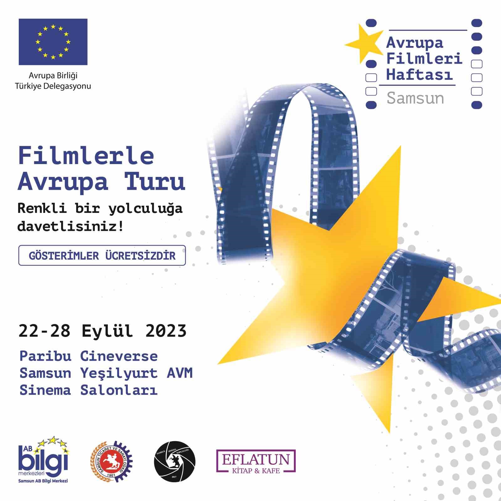 Avrupa filmleri, Samsun&rsquo;da sinemaseverlerle buluşuyor
