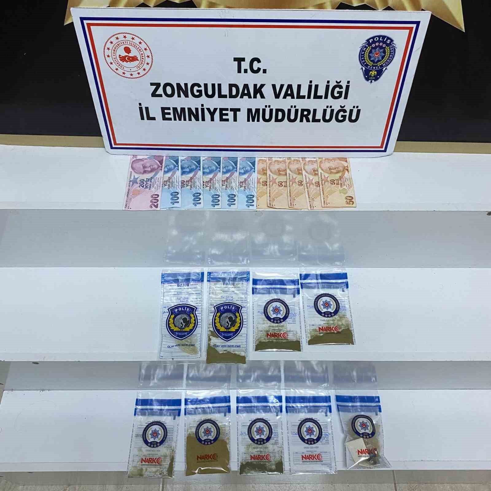 Zonguldak’ta uyuşturucu operasyonunda 1 tutuklama