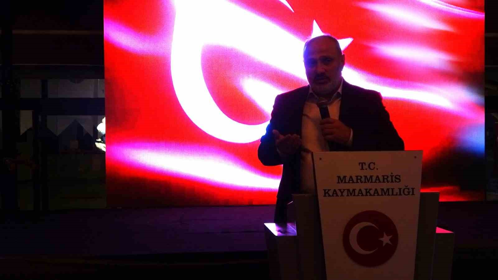 Marmaris’te gaziler ve şehit yakınları için yemek düzenlendi