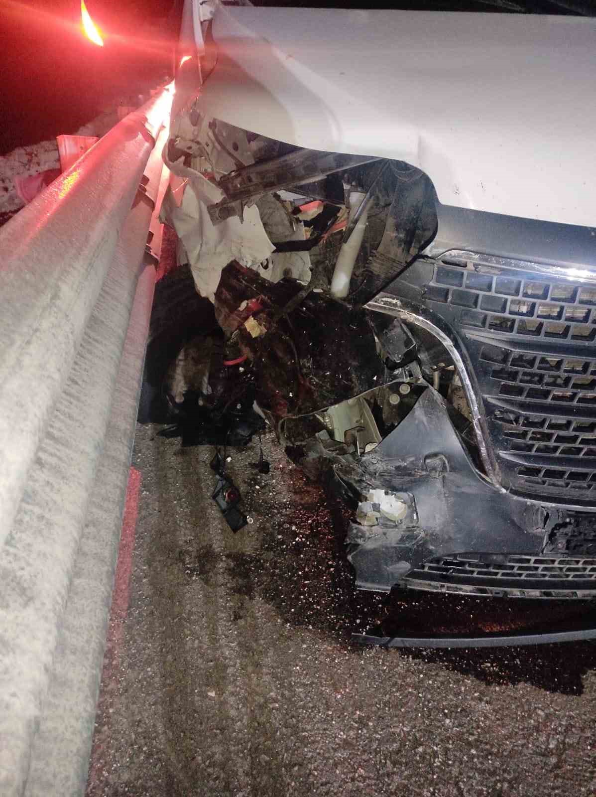 Gediz&rsquo;de trafik kazası: 1 yaralı
