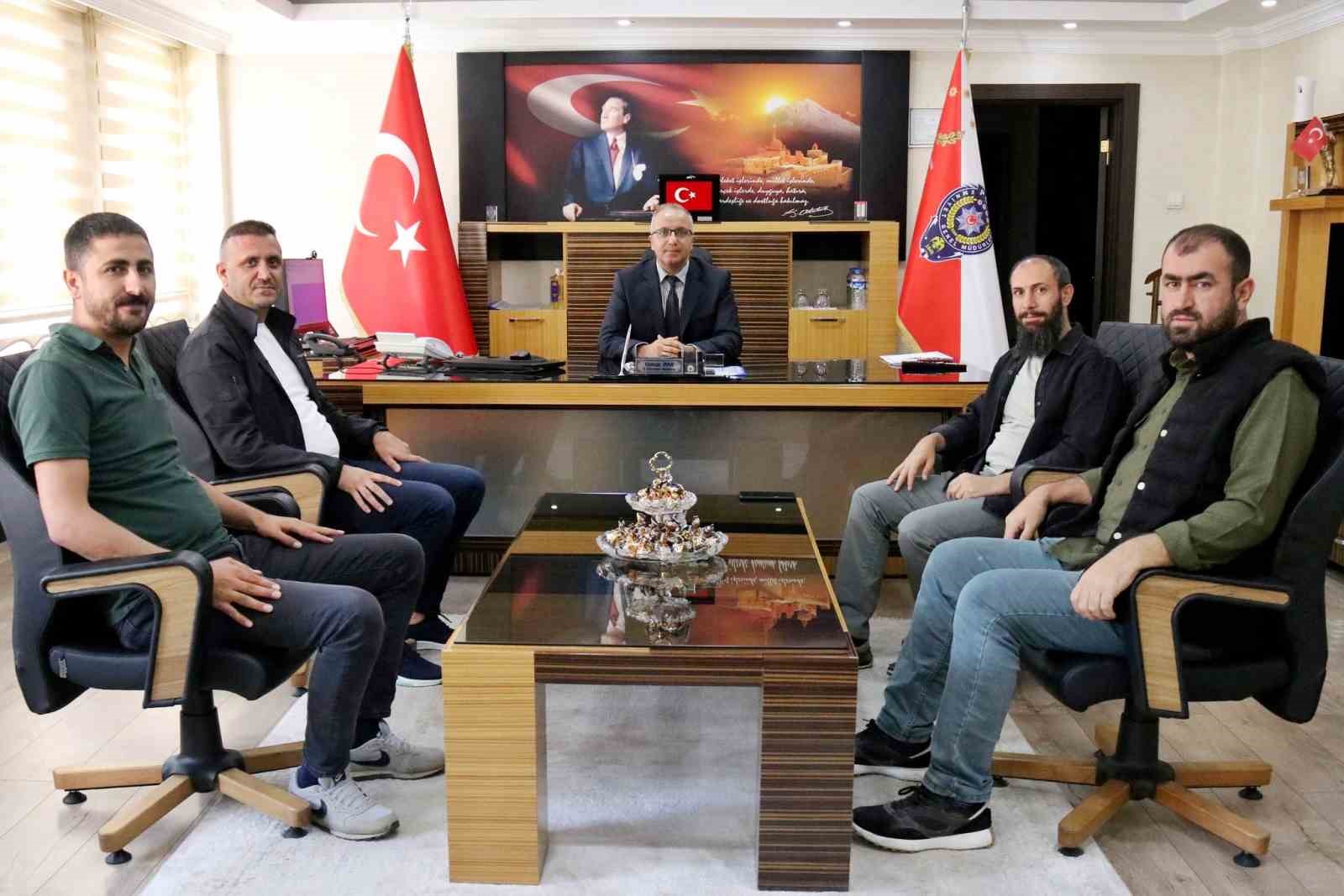 Ağrı Çalışan Gazeteciler Cemiyeti,  Emniyet Müdürü İpar’ı ziyaret etti