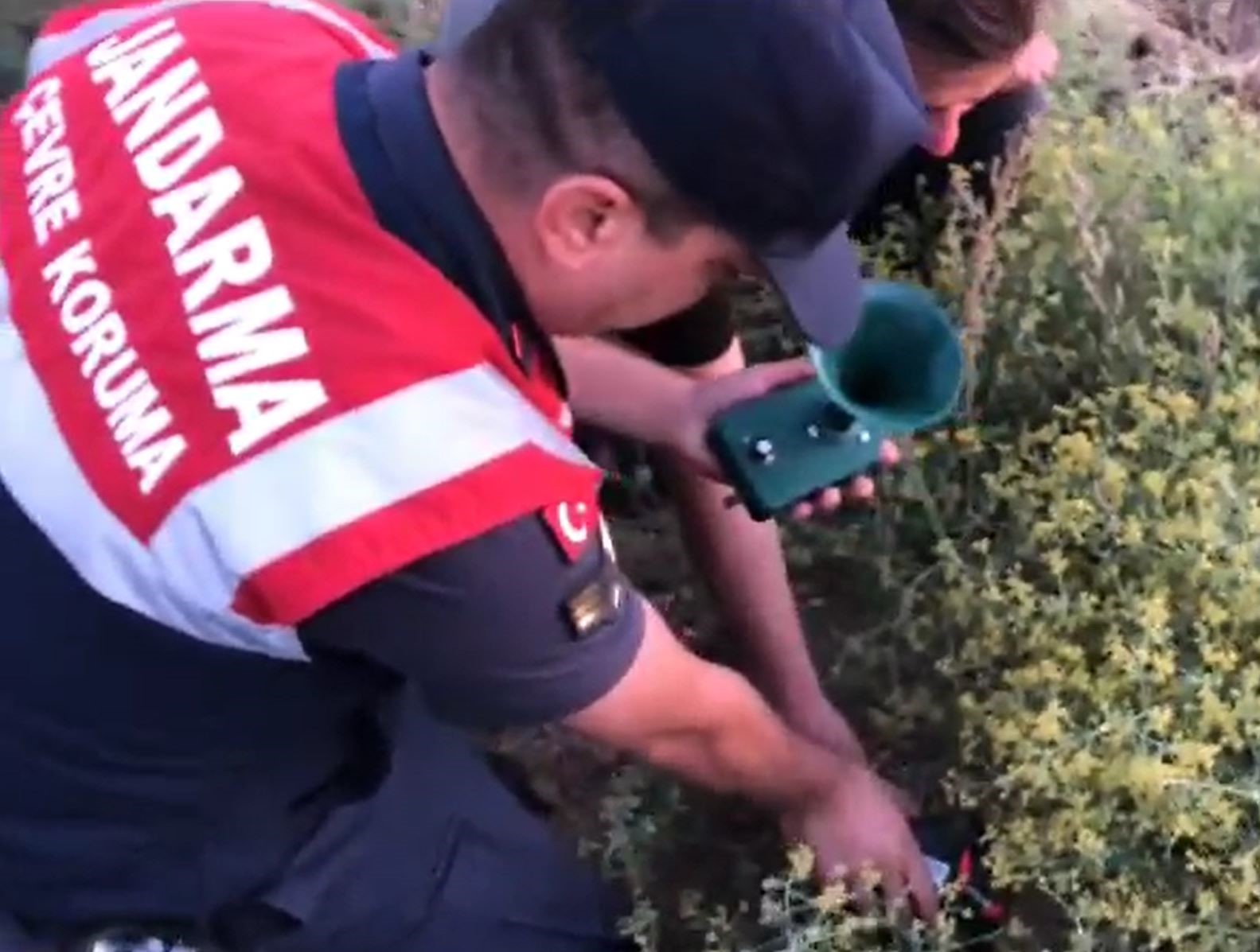 Ka&ccedil;ak avcıların ses oyununu jandarma bozdu
