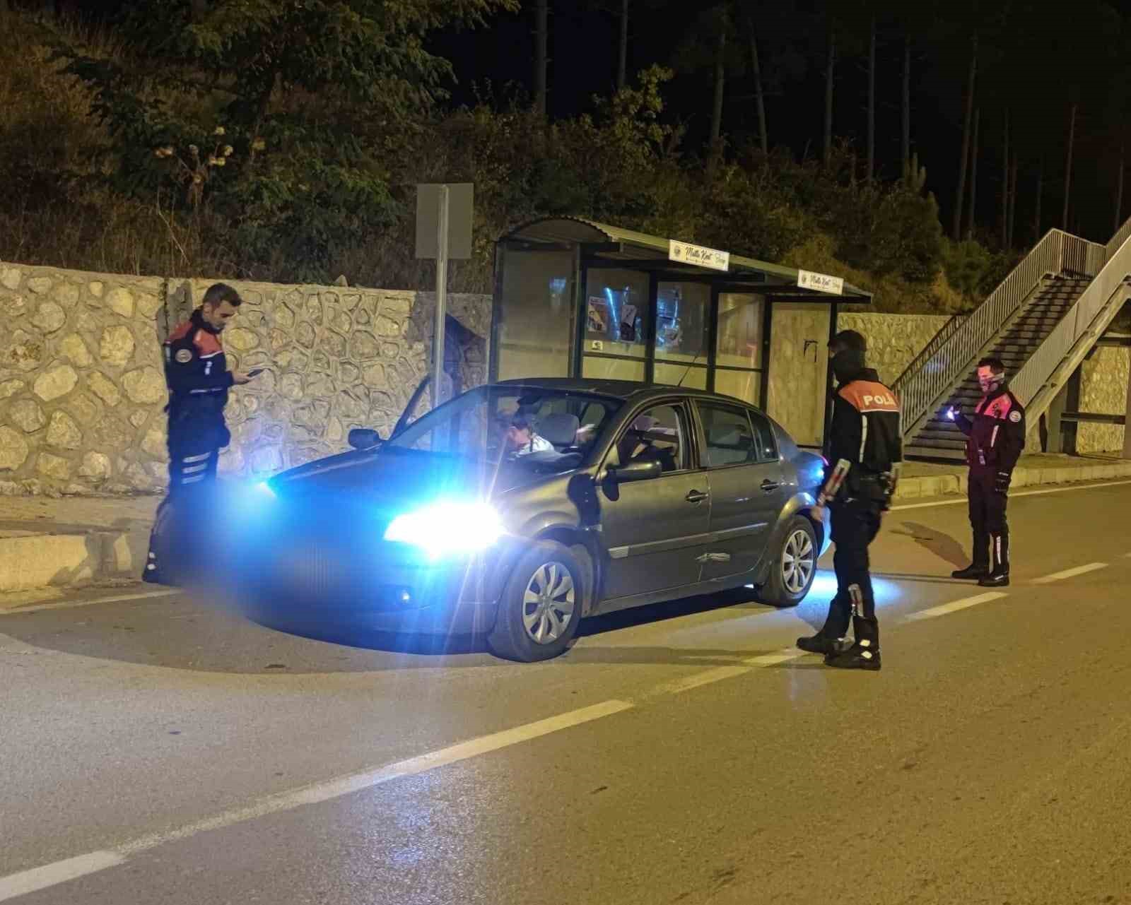 Sinop’ta şok uygulama: 5 araç trafikten men edildi