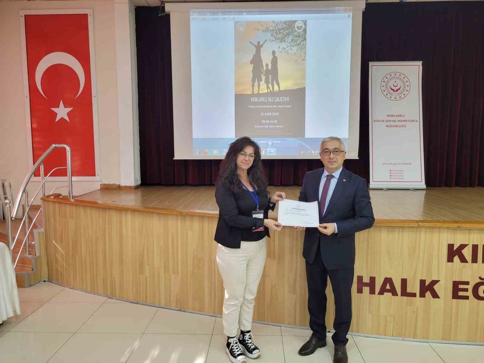 Kırklareli&rsquo;nde aile &ccedil;alıştayı yapıldı
