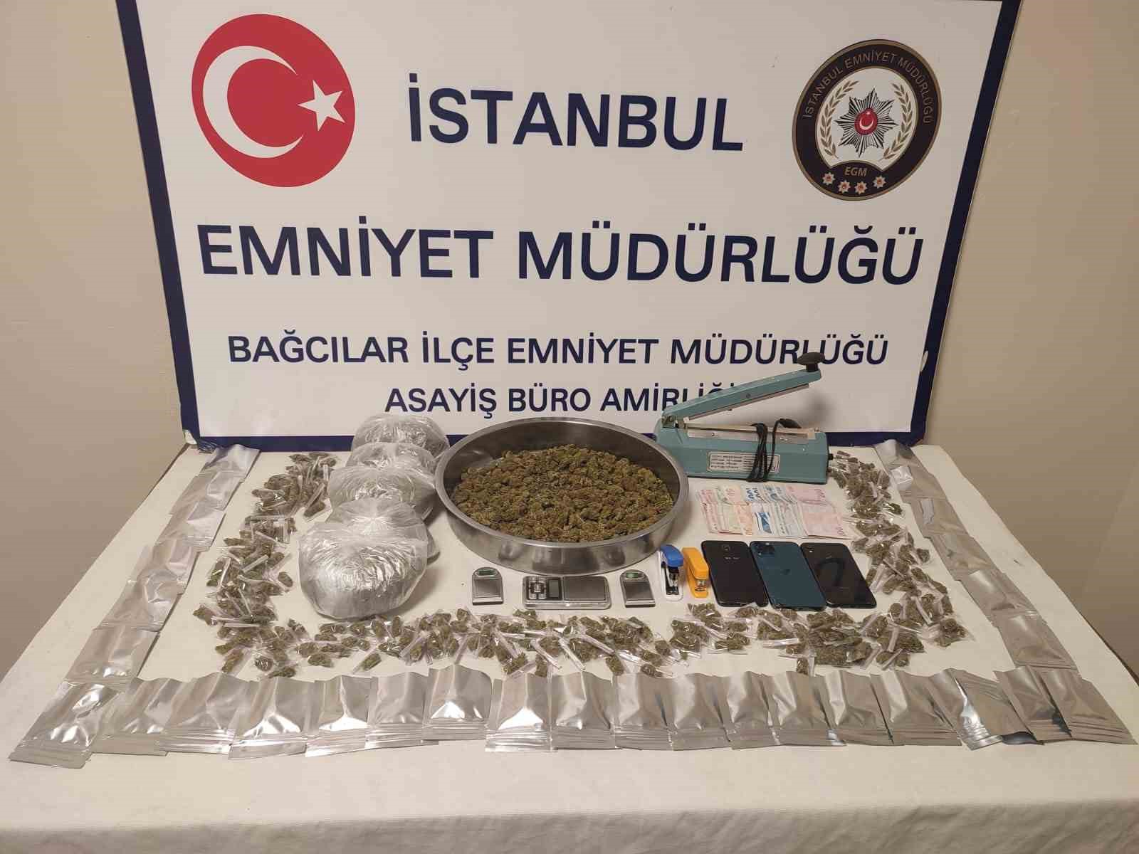 Bağcılar’da uyuşturucu operasyonu: 3 gözaltı