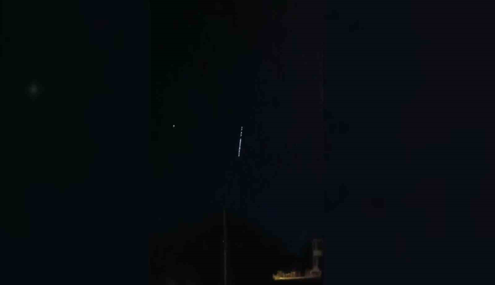 Erzincan’da Starlink uyduları görüntülendi
