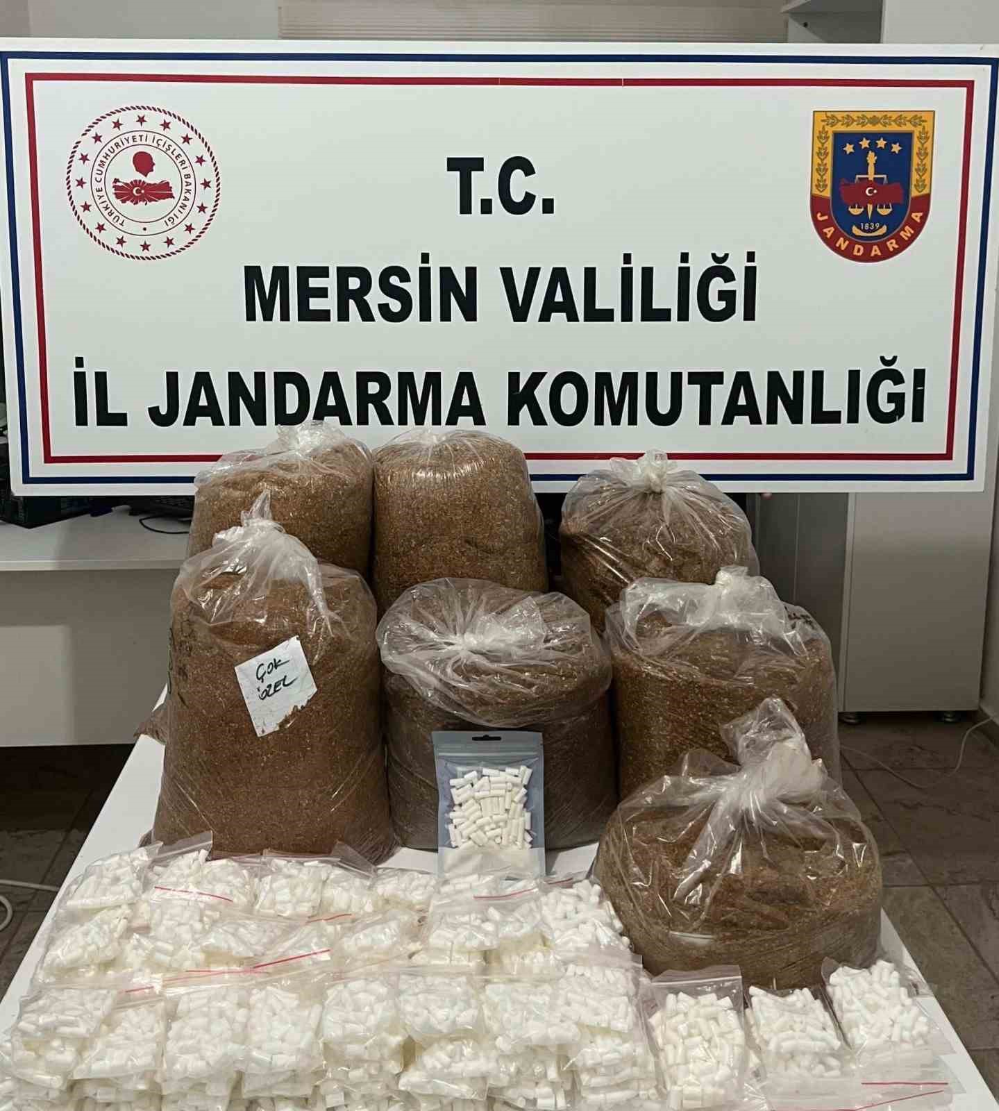 Mersin’de 161 bin 200 kaçak makaron ele geçirildi
